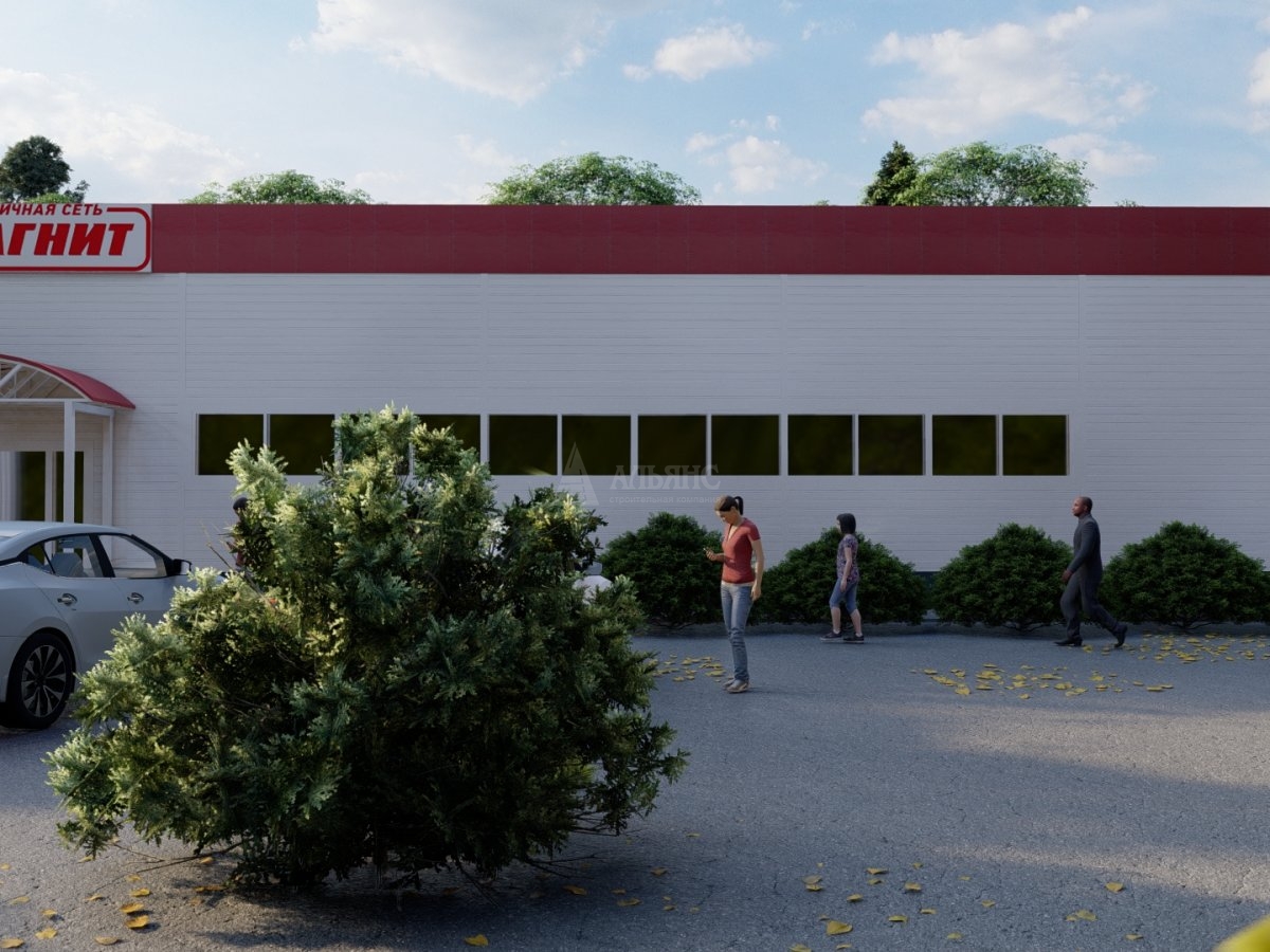 3D визуализация Магазин "Магнит" из сэндвич-панелей - фото 5