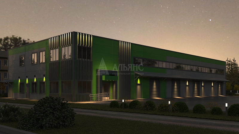 3D визуализация Склад из сэндвич-панелей  - фото 5