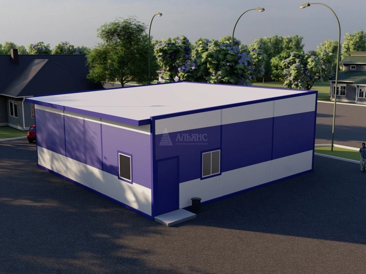 3D визуализация Магазин из сэндвич-панелей - фото 4